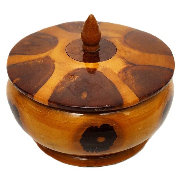 Brazilian Handcrafted Wood Trinket Box By Carlos Zipperer Sobr C1920s - Picture 1 of 5